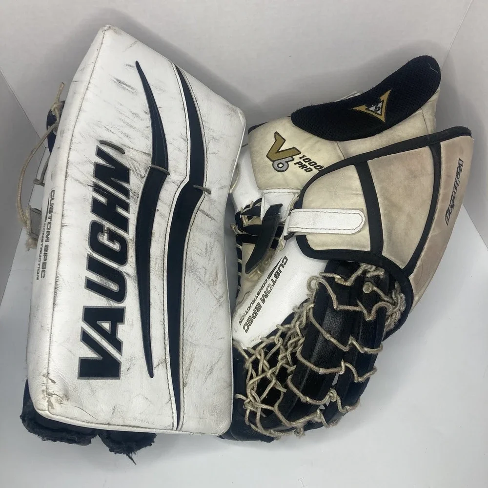 Vaughn V6 1000i PRO adult Ice Hockey Goalie Glove & Blocker Set